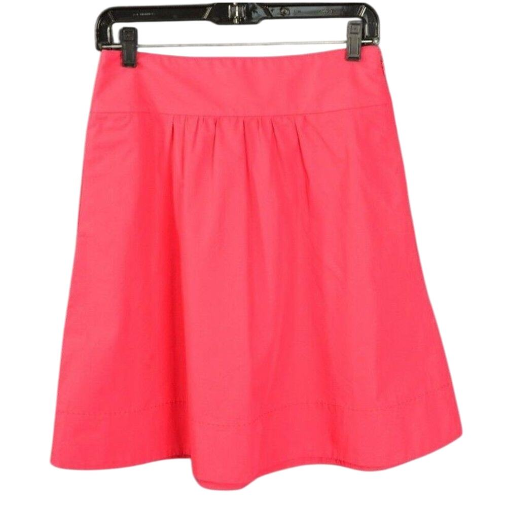J Crew A-line Skirt SZ 0 Pink Lined Knee Length